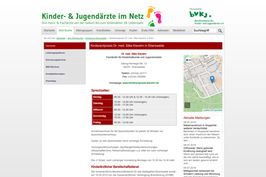kinderaerzte-im-netz.de/aerzte/eberswalde/klavehn/startseite.html - Dermatologie Eberswalde