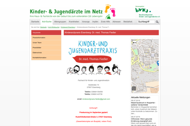 kinderaerzte-im-netz.de/aerzte/eisenberg/drfiedler/hauptseite.html - Dermatologie Eisenberg