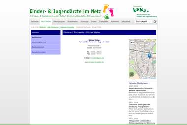 kinderaerzte-im-netz.de/aerzte/eschweiler/welter/startseite.html - Dermatologie Eschweiler