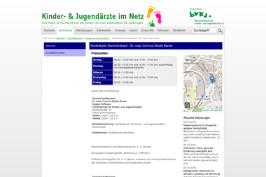 kinderaerzte-im-netz.de/aerzte/gummersbach/banek/startseite.html - Dermatologie Gummersbach