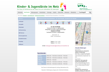 kinderaerzte-im-netz.de/aerzte/kornwestheim/burger/startseite.html - Dermatologie Kornwestheim