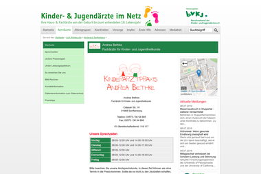 kinderaerzte-im-netz.de/aerzte/senftenberg/bethke/startseite.html - Dermatologie Senftenberg