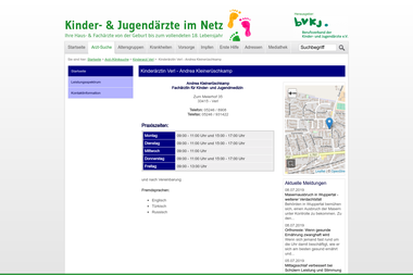 kinderaerzte-im-netz.de/aerzte/verl/kleinerueschkamp/startseite.html - Dermatologie Verl