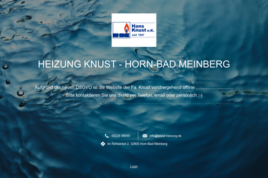 knust-heizung.de - Wasserinstallateur Horn-Bad Meinberg