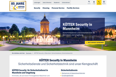 koetter.de/security-mannheim - Sicherheitsfirma Mannheim