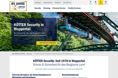 koetter.de/security-wuppertal - Sicherheitsfirma Wuppertal