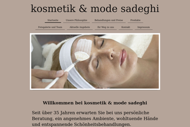 kosmetik-und-mode-sadeghi.com - Kosmetikerin Saarbrücken