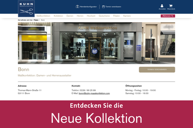 kuhn-masskonfektion.com/filialen/bonn.html - Schneiderei Bonn