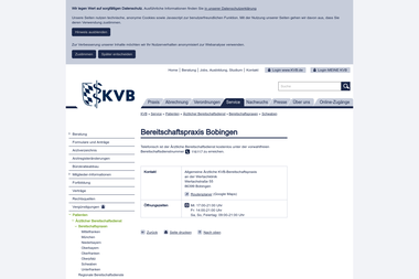 kvb.de/service/patienten/aerztlicher-bereitschaftsdienst/bereitschaftspraxen/schwaben/bobingen - Dermatologie Bobingen