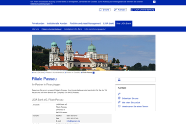ligabank.de/ihre-liga-bank/filialen-ansprechpartner/uebersicht-filialen/filialepassau.html - Finanzdienstleister Passau
