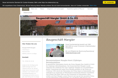 mangler-bau.de - Straßenbauunternehmen Leutkirch Im Allgäu