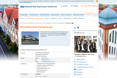 meinevolksbank.de/wir-fuer-sie/filialen-ansprechpartner/filialen/uebersicht-filialen/eidinghausen.ht - Finanzdienstleister Bad Oeynhausen