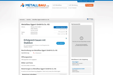 metallbau.com/genthin/metallbau-eggert-gmbh-co-kg-1566816.html - Straßenbauunternehmen Genthin