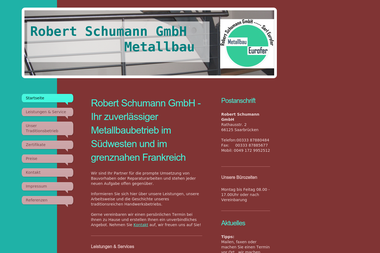 metallbau-schumann.eu - Schweißer Saarbrücken