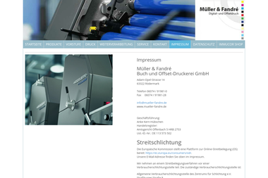 mueller-fandre.de/impressum.html - Druckerei Dietzenbach