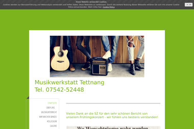 musikwerkstatt-tettnang.de - Musikschule Tettnang