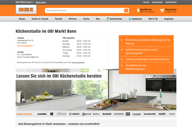 obi.de/baumarkt/bonn/kuechenstudio - Anlage Bonn