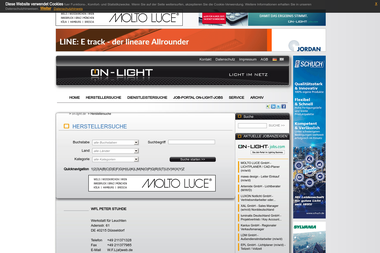 on-light.de/herstellersuche/adresse/wfl-peter-stuhde.html - Elektronikgeschäft Düsseldorf