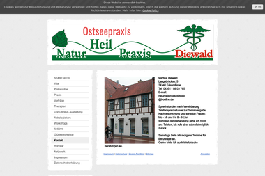 ostseepraxis-naturheilpraxis-diewald.de/kontakt - Masseur Eckernförde