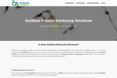 outdoorathleten.de/sinsheim - Personal Trainer Sinsheim
