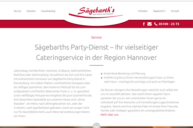 party-dienst-saegebarth.de - Catering Services Ronnenberg