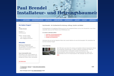 paul-brendel.de - Wasserinstallateur Detmold