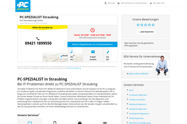 pcspezialist.de/straubing.html - Computerservice Straubing