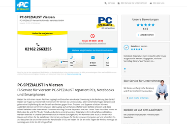 pcspezialist.de/viersen.html - Computerservice Viersen