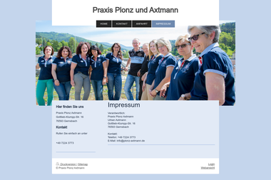 plonz-axtmann.de/impressum - Dermatologie Gernsbach