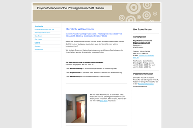 praxis-mueller-holz.de - Psychotherapeut Hanau