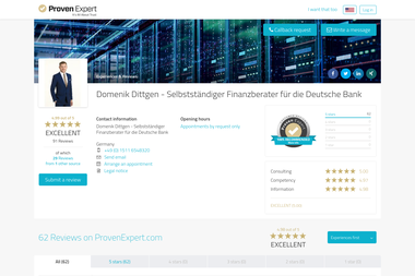 provenexpert.com/domenik-dittgen - Finanzdienstleister Donaueschingen