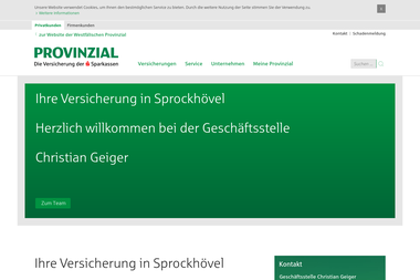 provinzial-online.de/geiger - Versicherungsmakler Sprockhövel