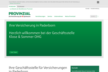 provinzial-online.de/klose-sommer - Versicherungsmakler Paderborn