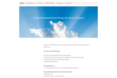 psychotherapiepraxiswarken.de - Psychotherapeut Dreieich