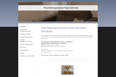 psychotherapie-schmenk.de - Psychotherapeut Günzburg
