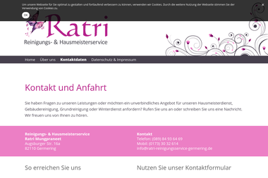ratri-reinigungsservice-germering.de/kontaktdaten - Handwerker Germering