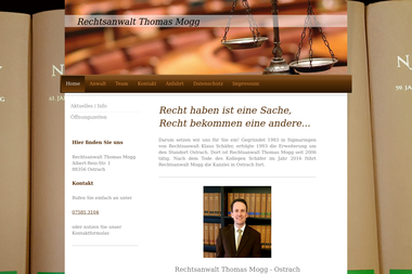 rechtsanwalt-mogg.de - Notar Sigmaringen