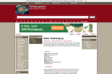 reinigungsland.de/reinigung-weber-textilreinigung-in-rheinstetten-24741 - Kammerjäger Rheinstetten