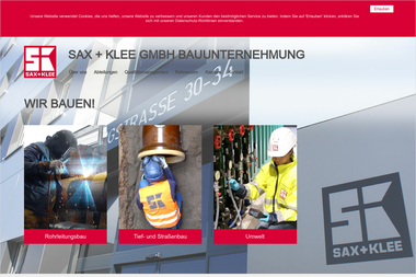 sax-klee.de - Straßenbauunternehmen Ludwigshafen Am Rhein