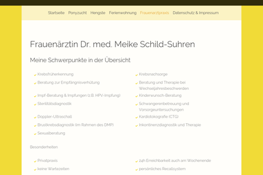 schild-suhren-varel.de/frauenarztpraxis - Dermatologie Varel