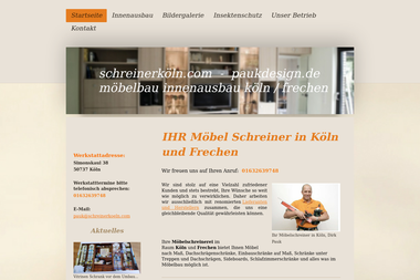 schreinerkoeln.com - Möbeltischler Frechen