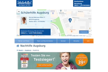 schuelerhilfe.de/nachhilfe/augsburg - Deutschlehrer Augsburg