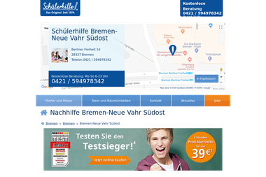 schuelerhilfe.de/nachhilfe/bremen-neue-vahr-suedost - Nachhilfelehrer Bremen