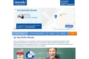schuelerhilfe.de/nachhilfe/rhede - Nachhilfelehrer Rhede