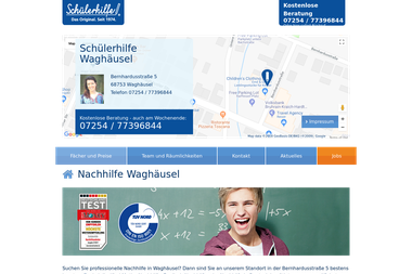 schuelerhilfe.de/nachhilfe/waghaeusel - Nachhilfelehrer Waghäusel