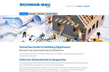 schwab-bau-heidelberg.de - Tiefbauunternehmen Heidelberg