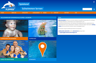 schwimmschule-flipper.de/augsburg/home - Schwimmtrainer Neusäss