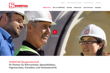 sonntag-bau.com - Straßenbauunternehmen Meerane