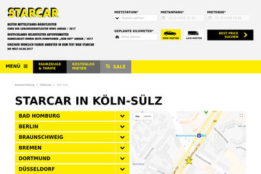 starcar.de/stationen/autovermietung-koeln/koeln-suelz-040 - Autoverleih Köln