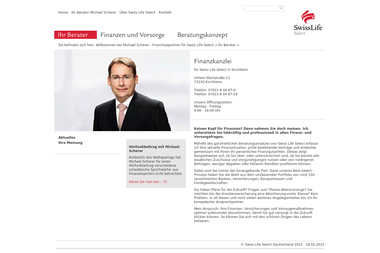 swisslife-select.de/content/vor-ort/michael-scherer1/de/home/ihr_berater/profil.html - Versicherungsmakler Kirchheim Unter Teck